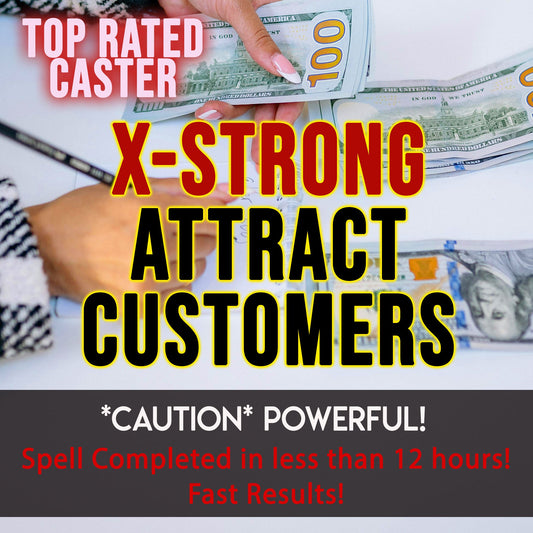 Hand holding money with text about attracting customers and fast results.