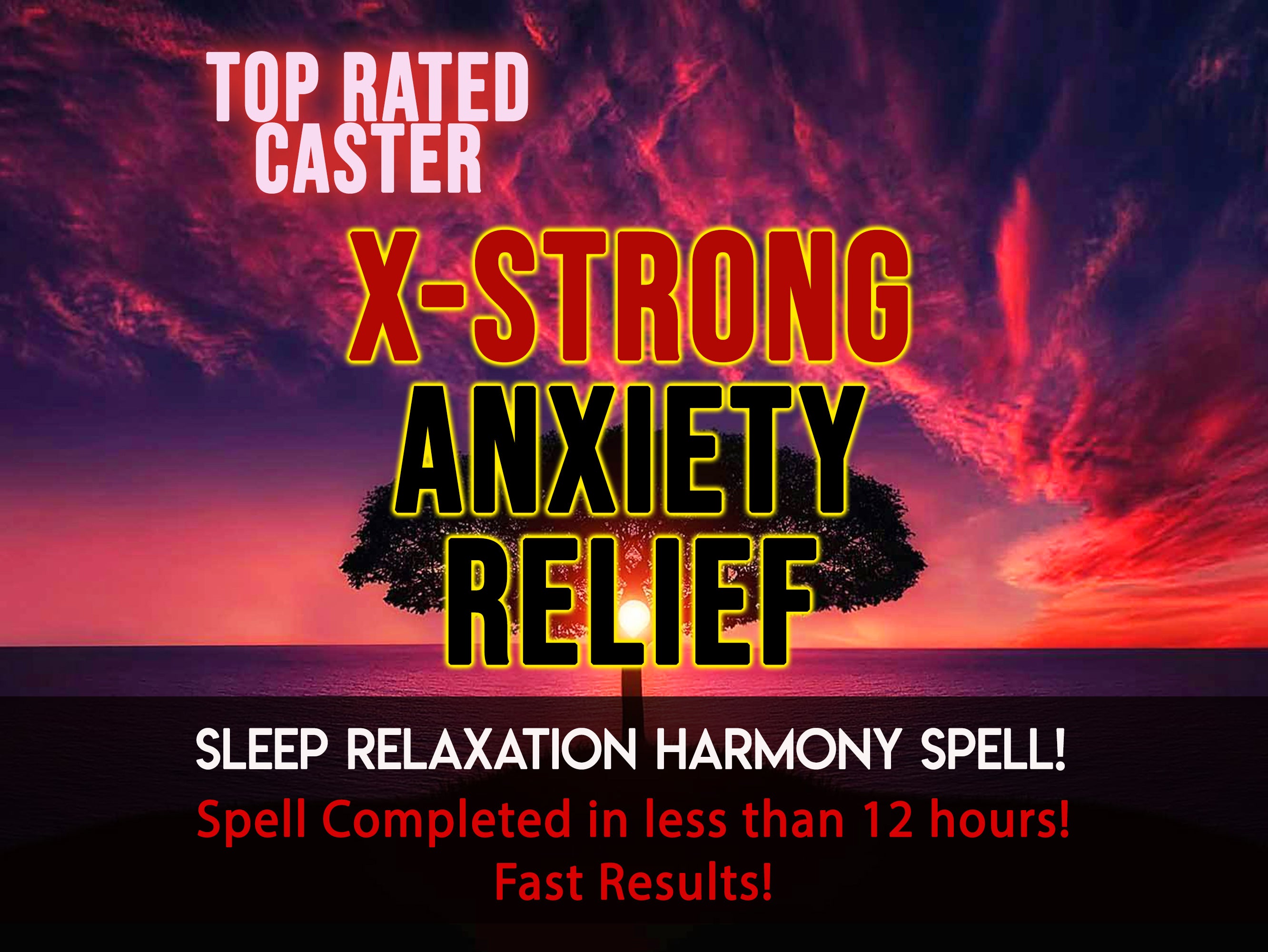 Anxiety Relief Spell EXTRA STRONG Sleep and Relaxation Spell, Harmony and Peace Spell