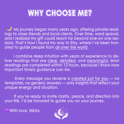 Psychic Reading EXTRA DETAILED Honest Medium Reading, Accurate Love Reading, Fast Psychic Predictions, Spiritual Guidance